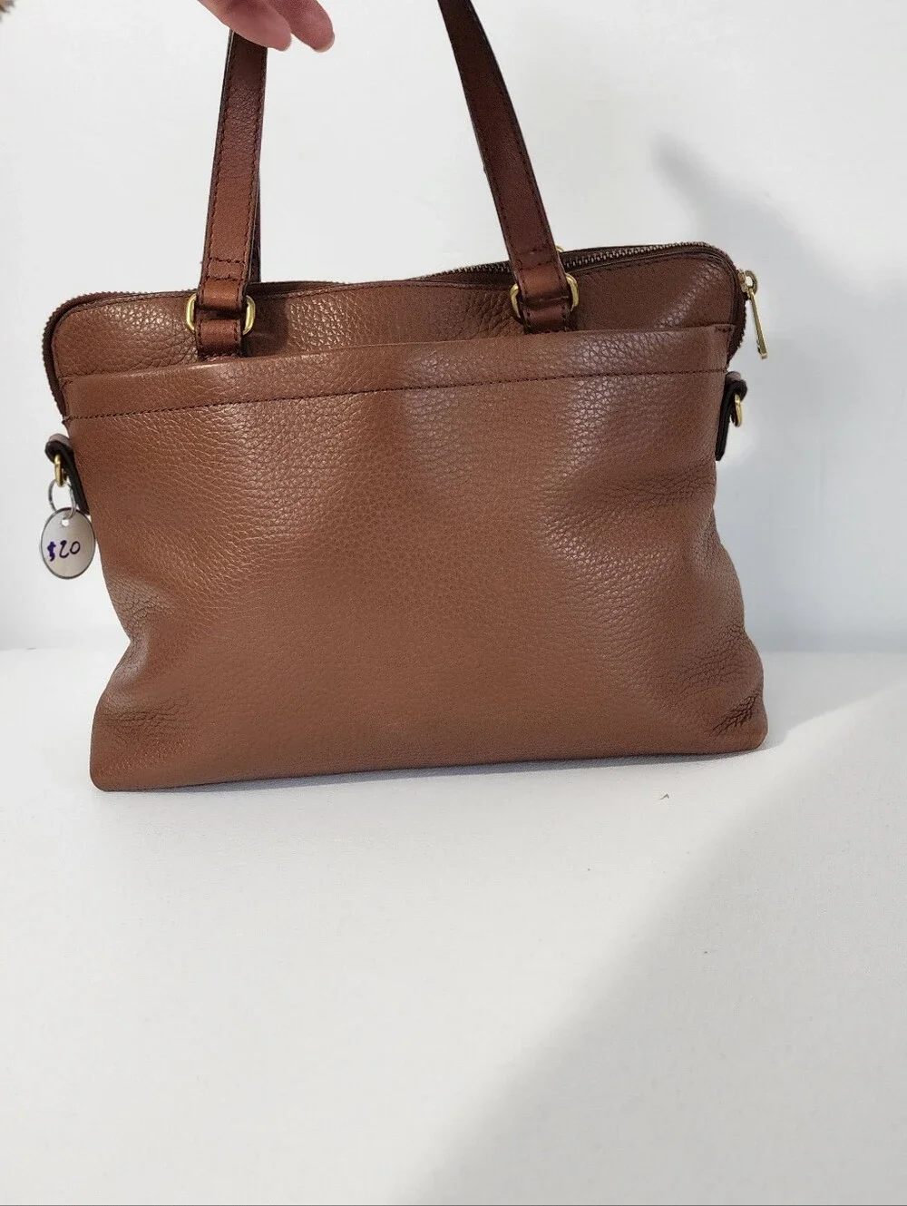 Fossil structured briefcase