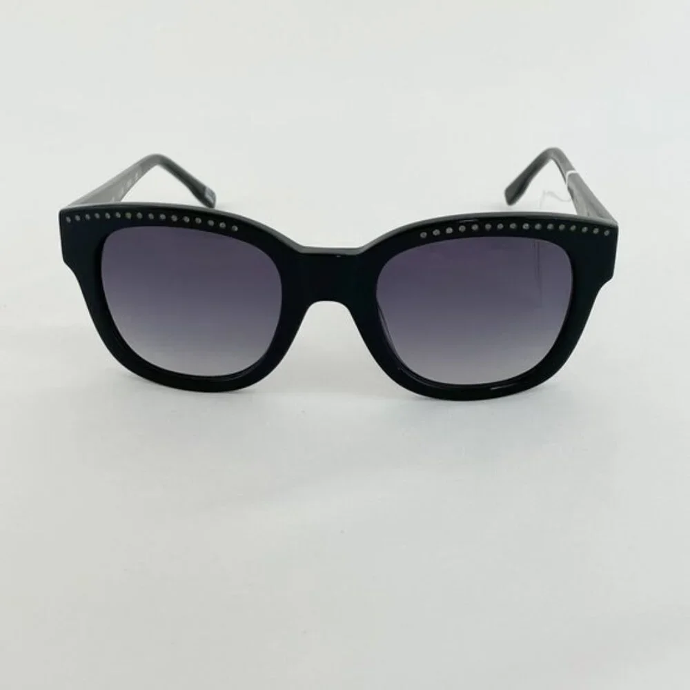 Elie Tahari Black & Gray Stud Accent Sunglasses MSRP $185