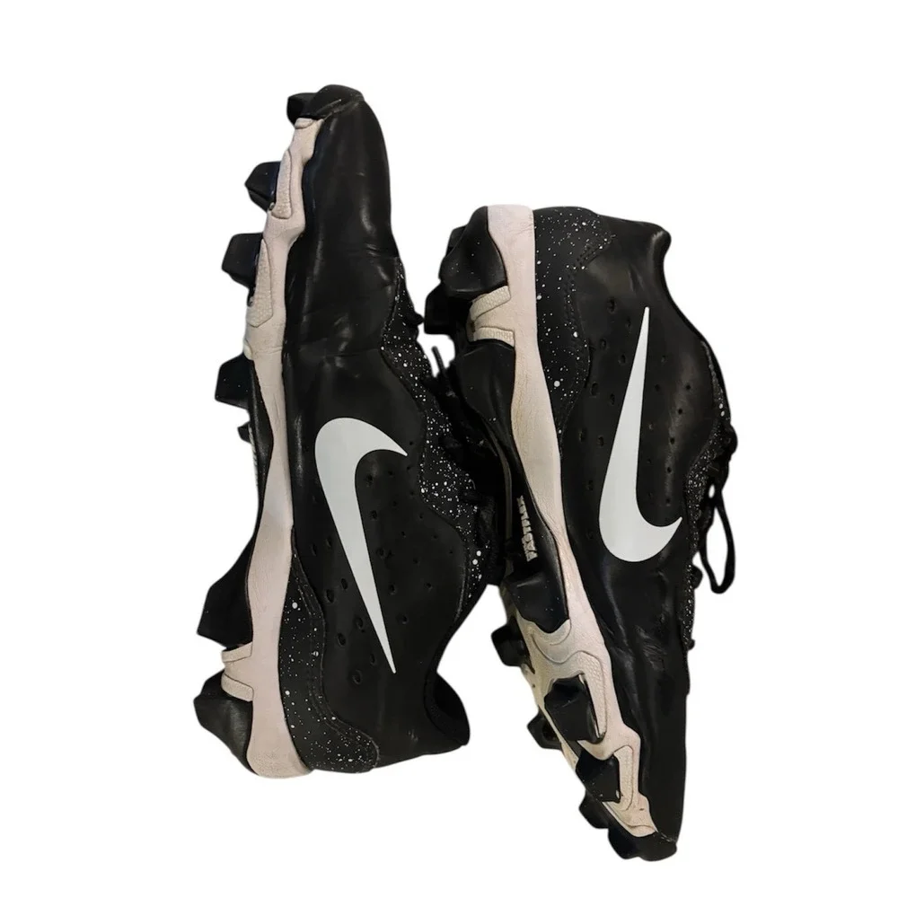 Men's Nike‎ Fast Flex  Baseball Cleats Sports shoes Black Size 8.5 Low Top