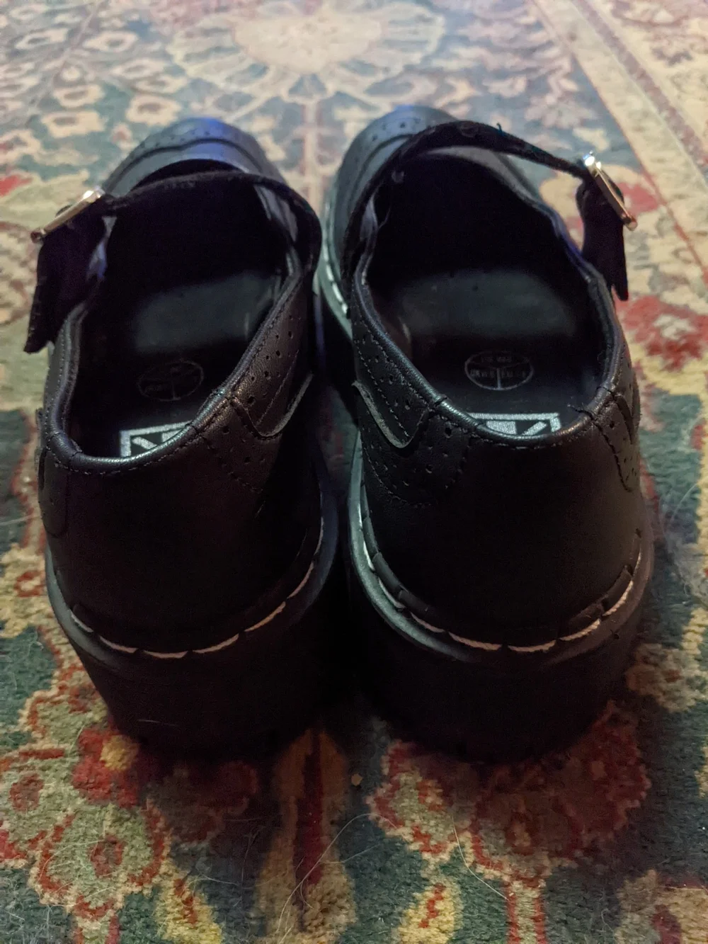 Black Double Decker Mary Jane Shoes