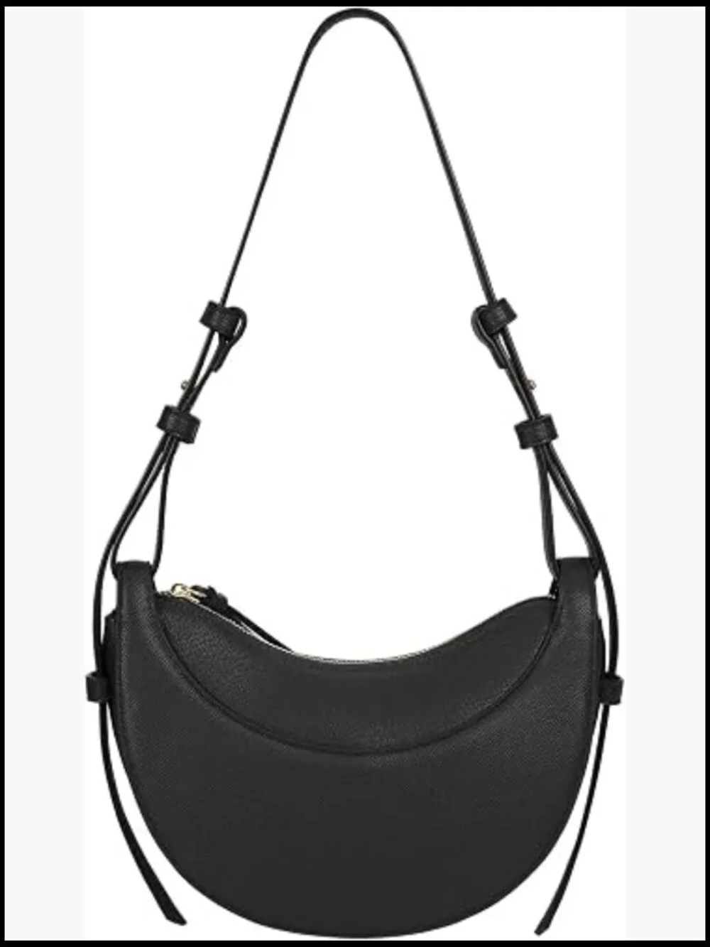 Faux Leather Saddle Bag Crescent Crossbody Hobo Handbag Shoulder Purse