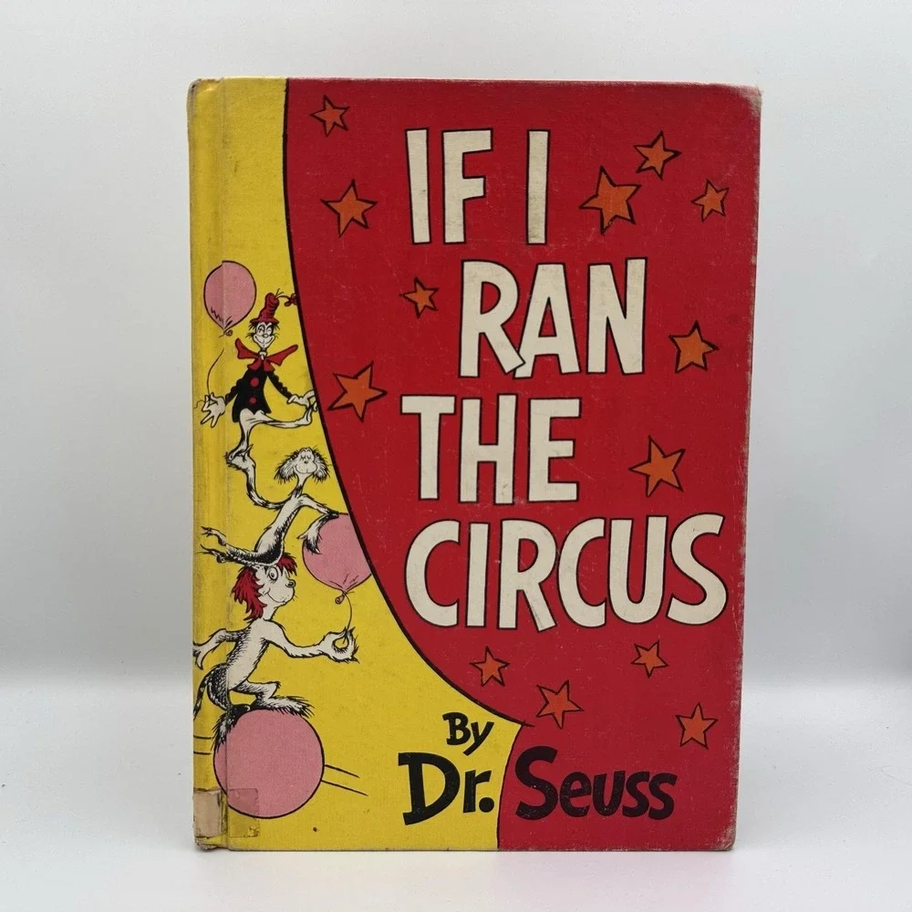 Vintage If I Ran the Circus by Dr. Seuss Hardcover‎ Ex-Library No DJ