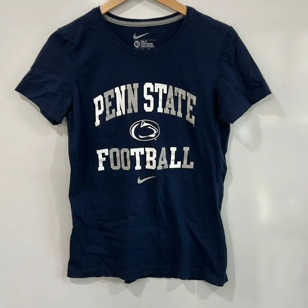 Nike Penn State Football Tee Womens XL‎ Navy Blue