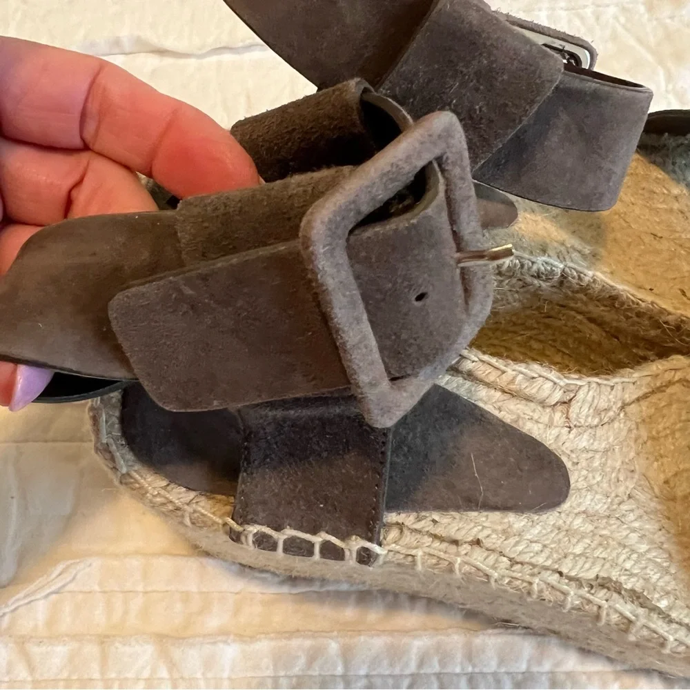 Vince gray leather