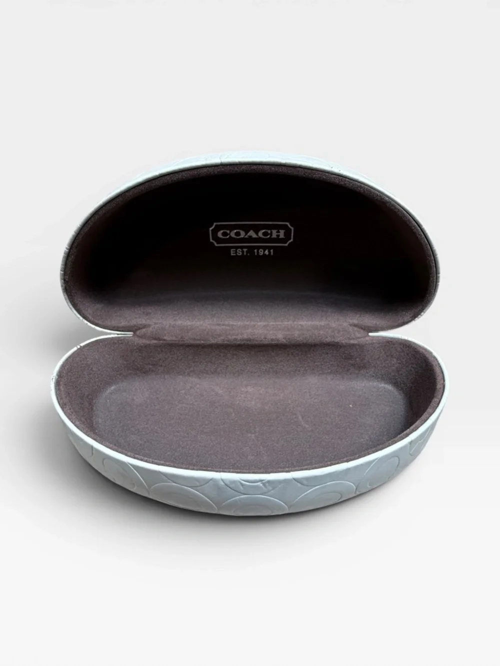 Coach Sunglasses Case White and Brown‎ Interior OS