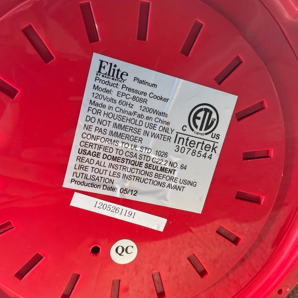 Elite by MaxiMatic kitchen quart slow