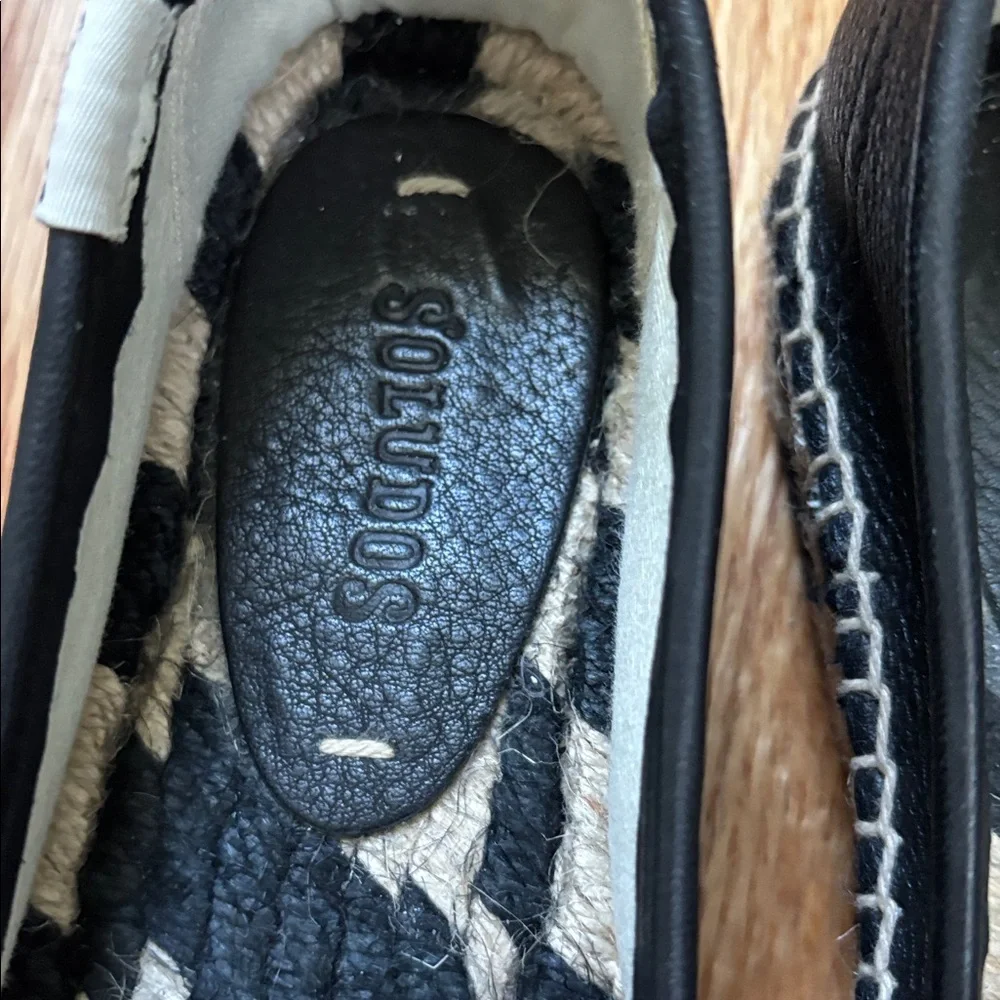 Soludos leather worn