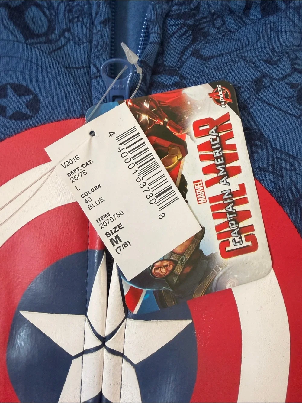 Marvel zip up