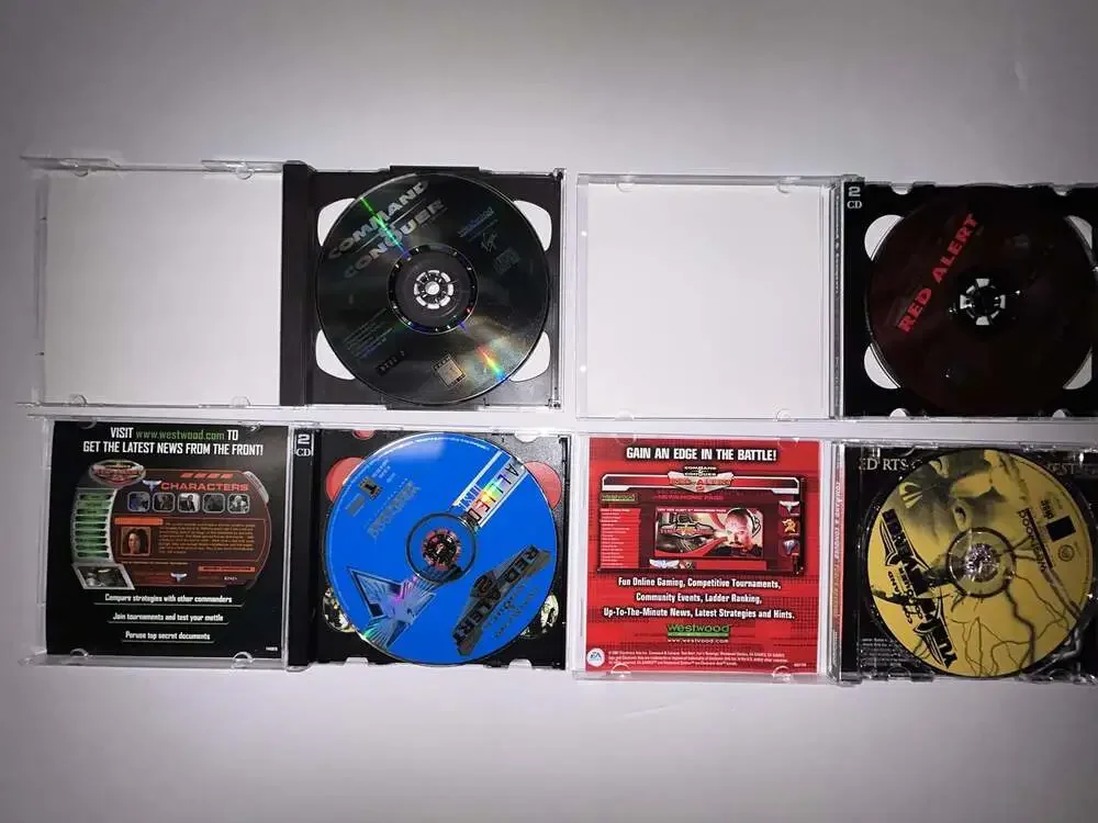 Westwood Studios Command & Conquer 4-Game PC CD-ROM Lot (Red Alert, Red Alert 2,