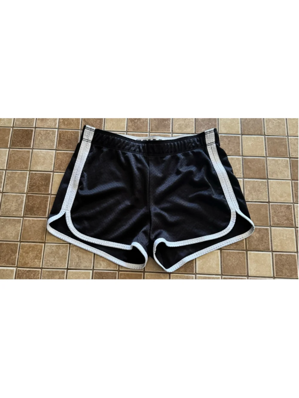 Girls Justice Black & White Athletic Shorts Size 10