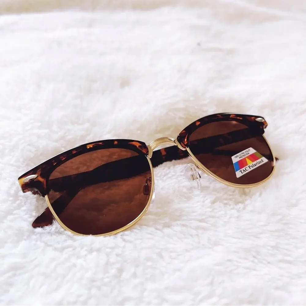 Theo Brown Sleek Modern Sunglasses