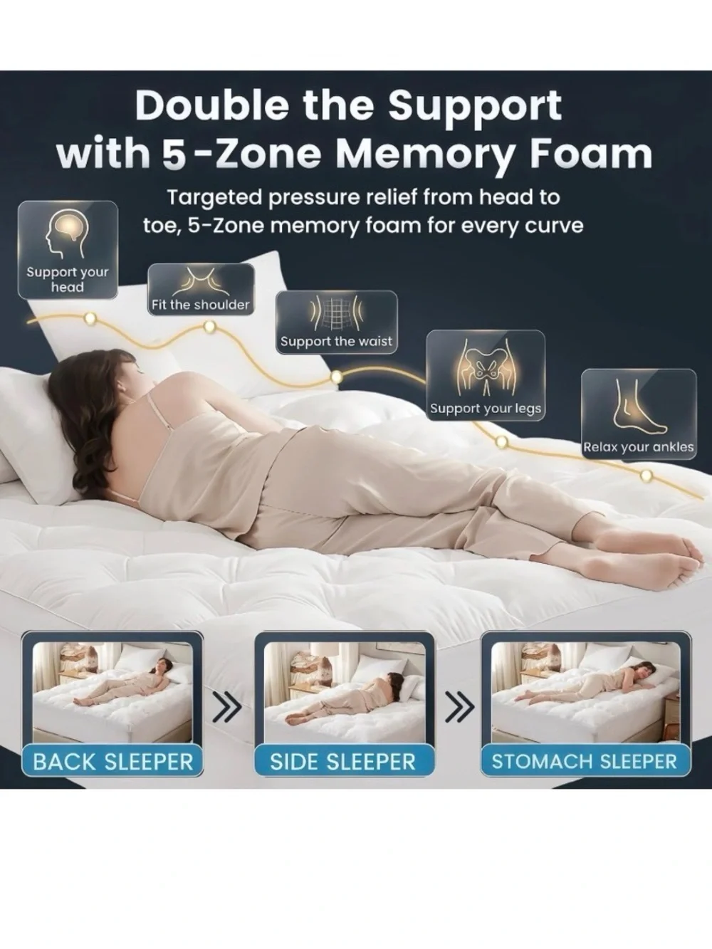 N/A mattress pillow supportive