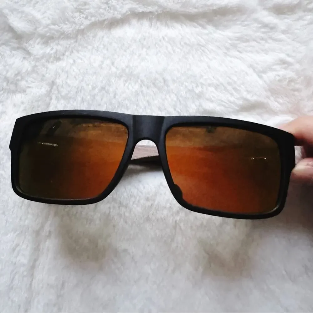 Jensen Orange & Dark Wood Sunglasses