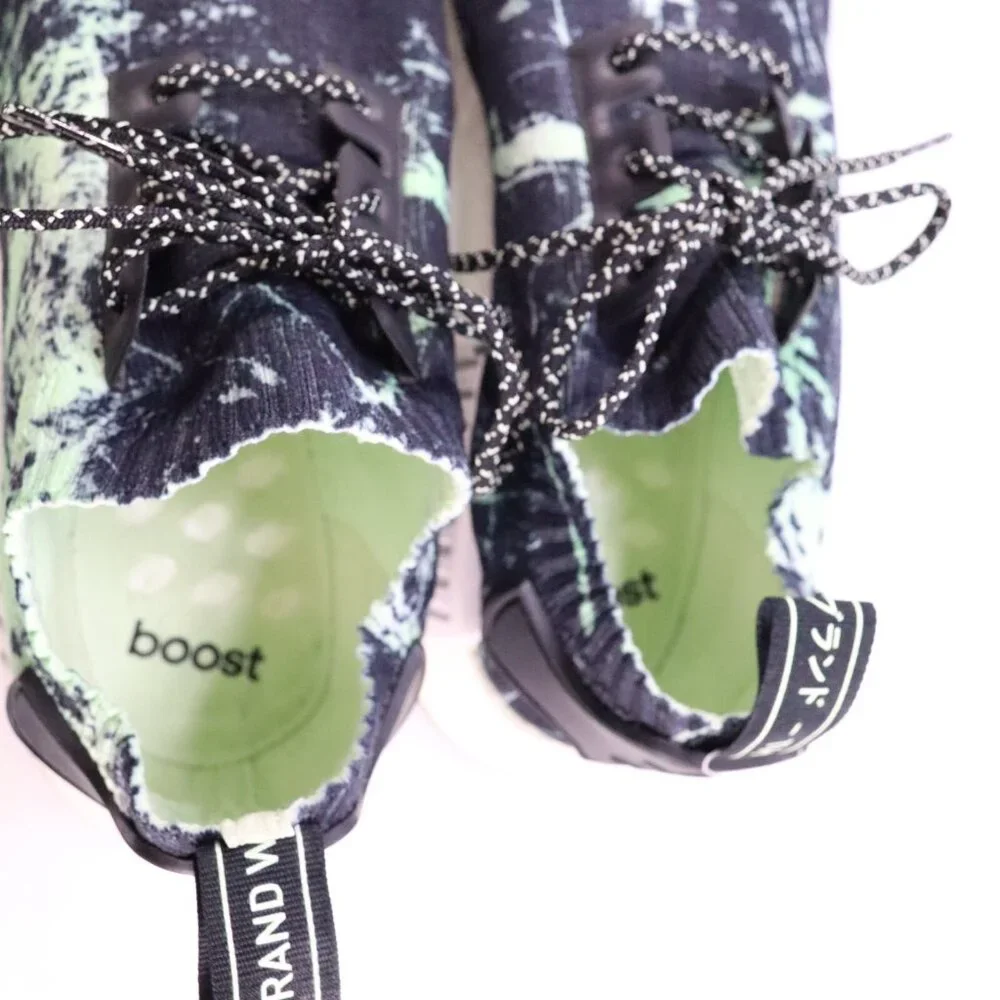 Adidas NMD R1 PK Primeknit Nomad Green‎ Marble Flash BB7996 Mens Size 8.5