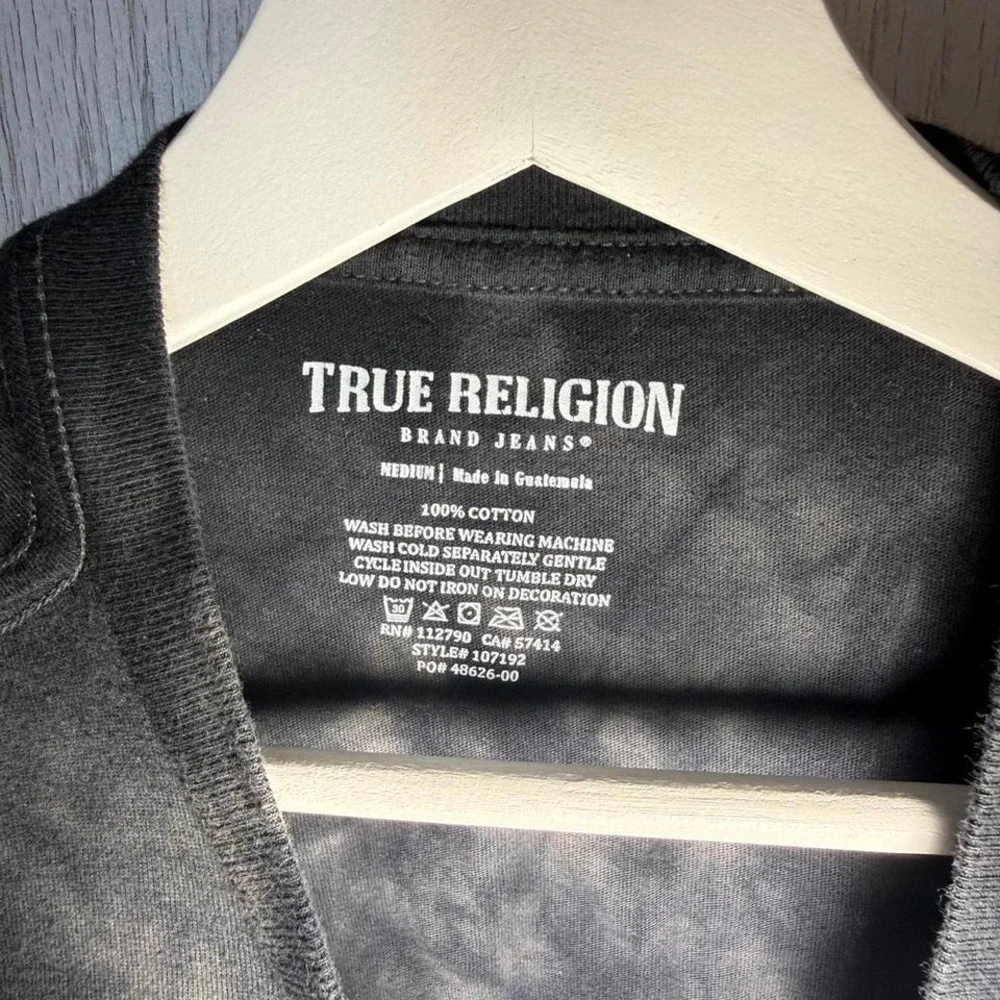 True Religion neck features religion