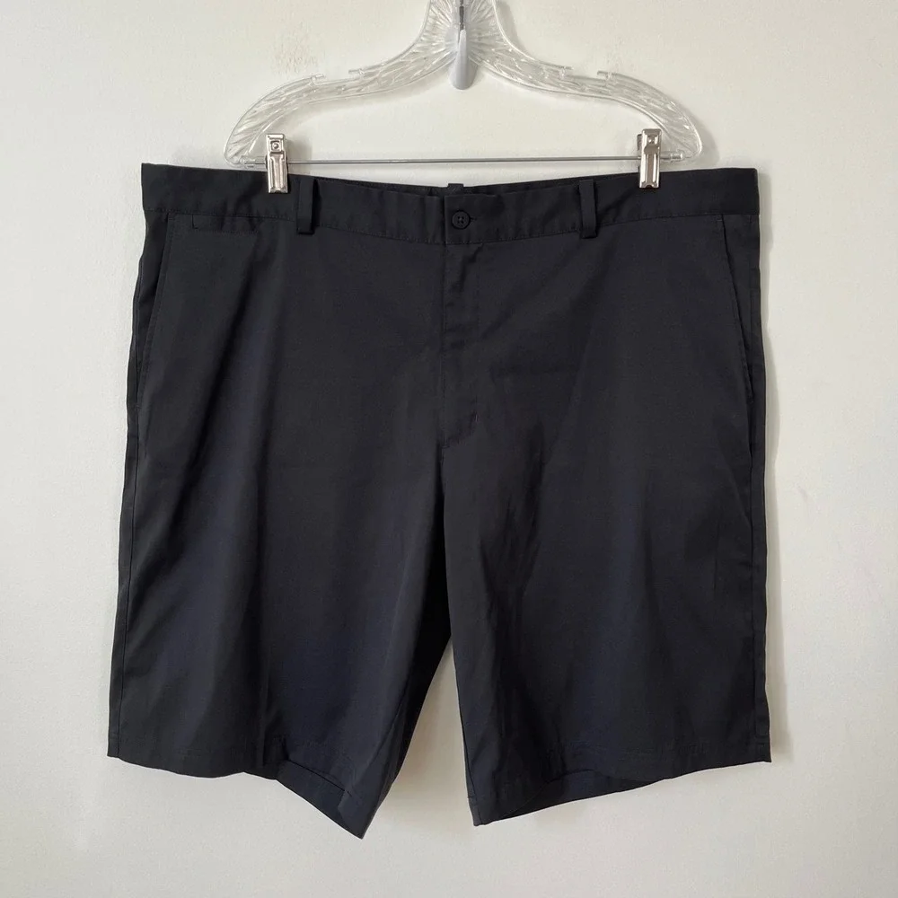 Nike Golf Dri-Fit Standard Fit Golf Shorts Mens 42 Black‎