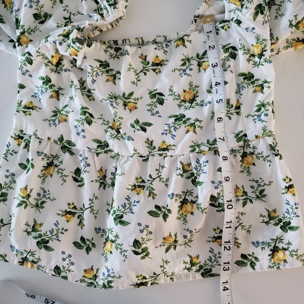 FAITHFULL THE BRAND floral crop top