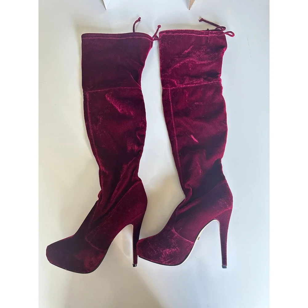 bebe luxurious burgundy