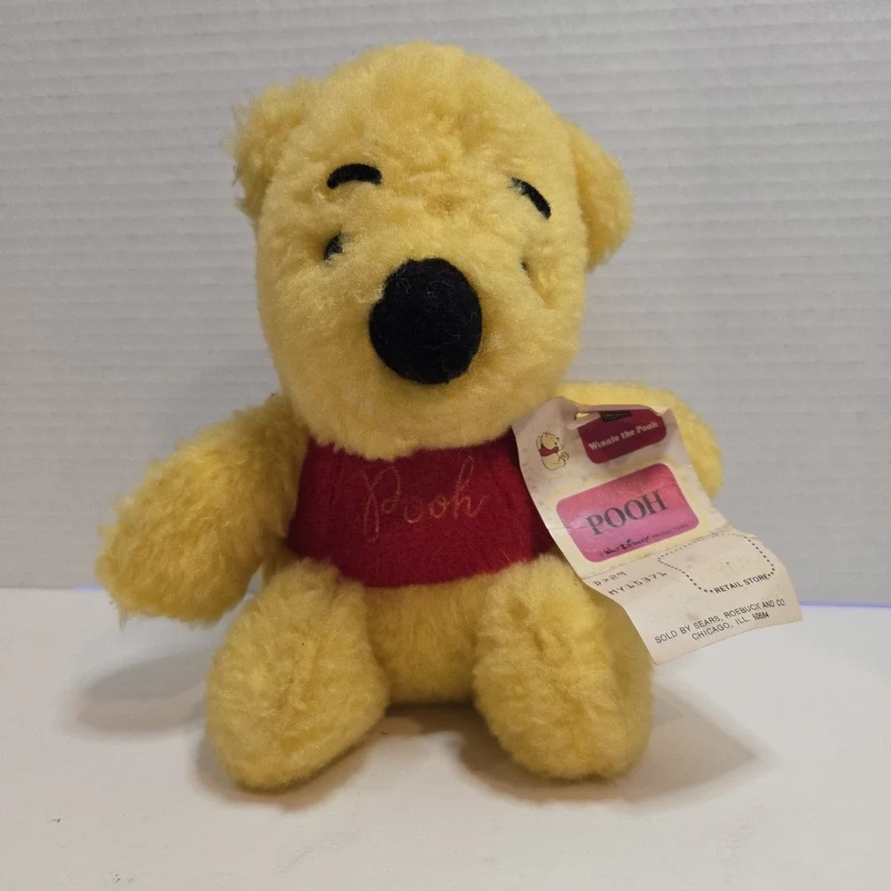 NEW Vtg‎ Disney Winnie the Pooh Bear 70's Sears Gund Plush Stuffed Animal 7