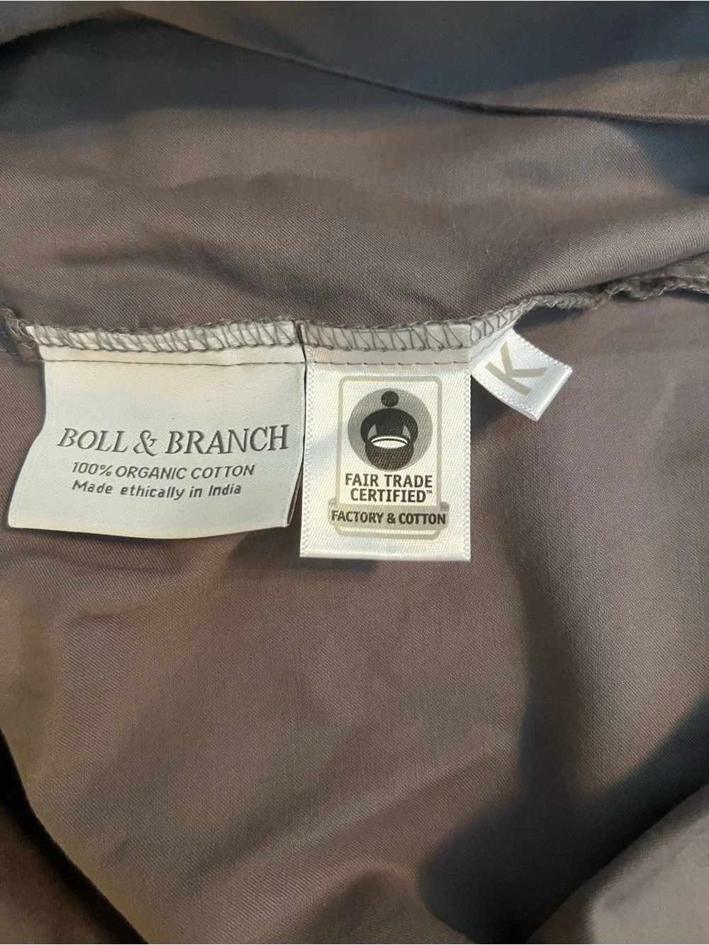 Boll & Branch excellent flat from
