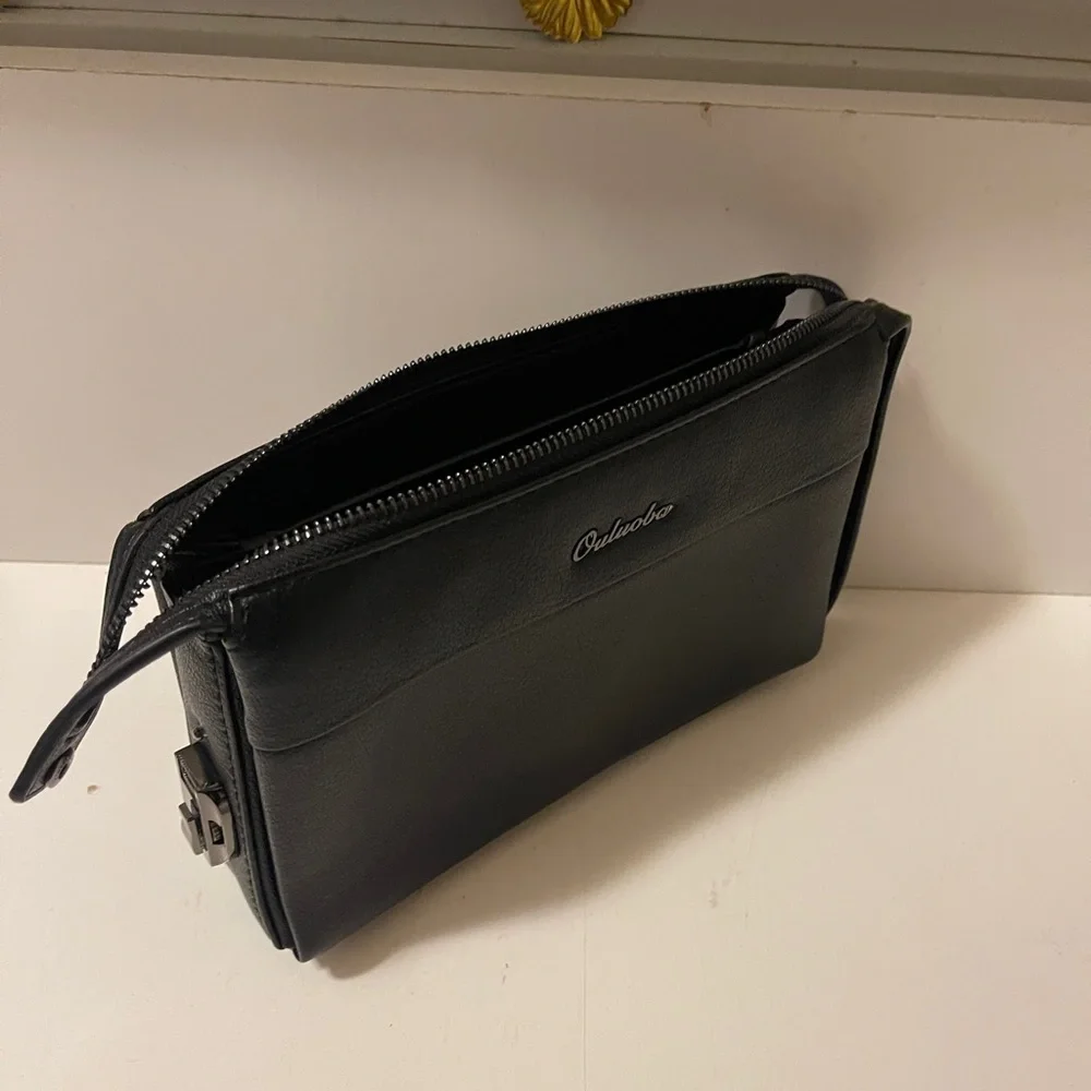 Ouluoba new Men Wrist Clutch Bag with lock