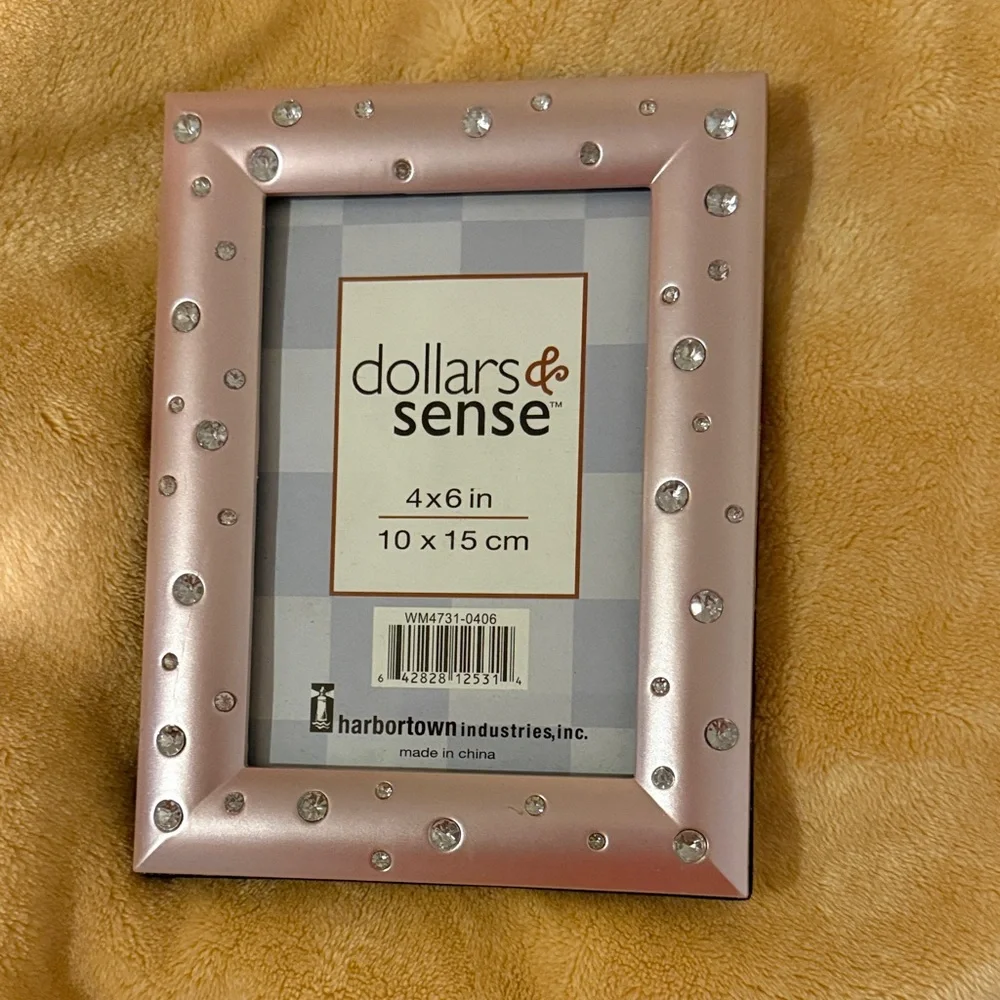 Pink Gem-Studded Photo Frame