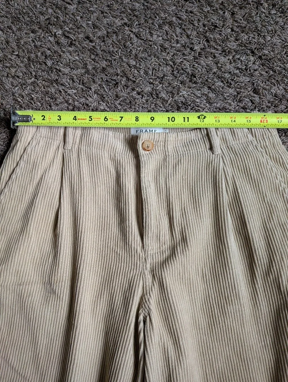 Frame Denim pants inseam measures