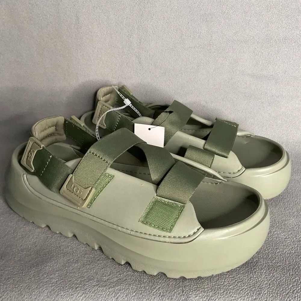 UGG Men's Sandals Size 9 Shaded Clover Green Stratus Lightweight Molded 1153078‎