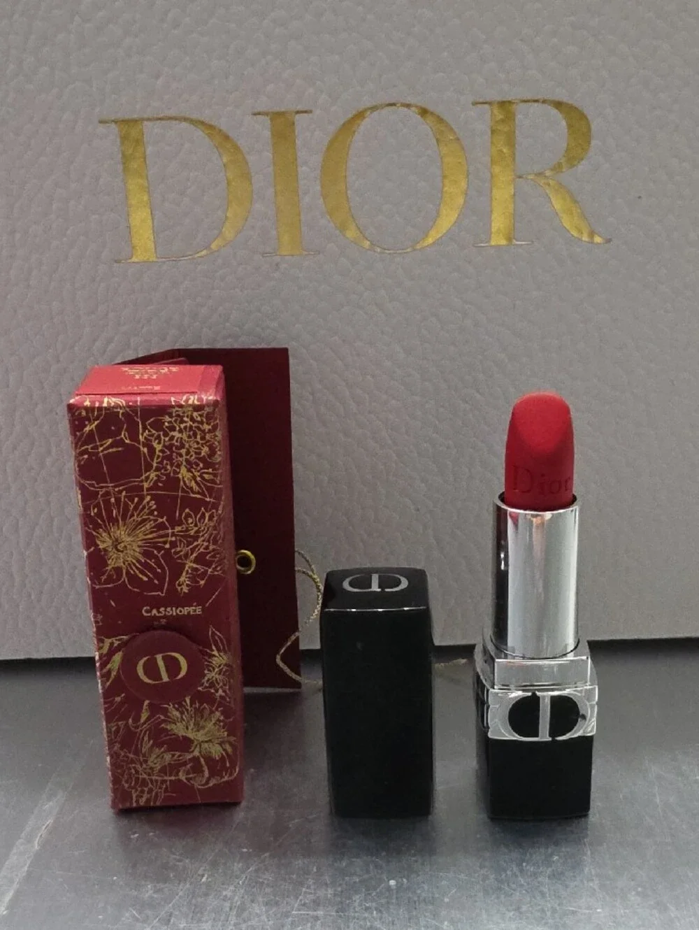 Dior Rouge 999 Matte Lipstick With Special Edition Lunar New Year Box