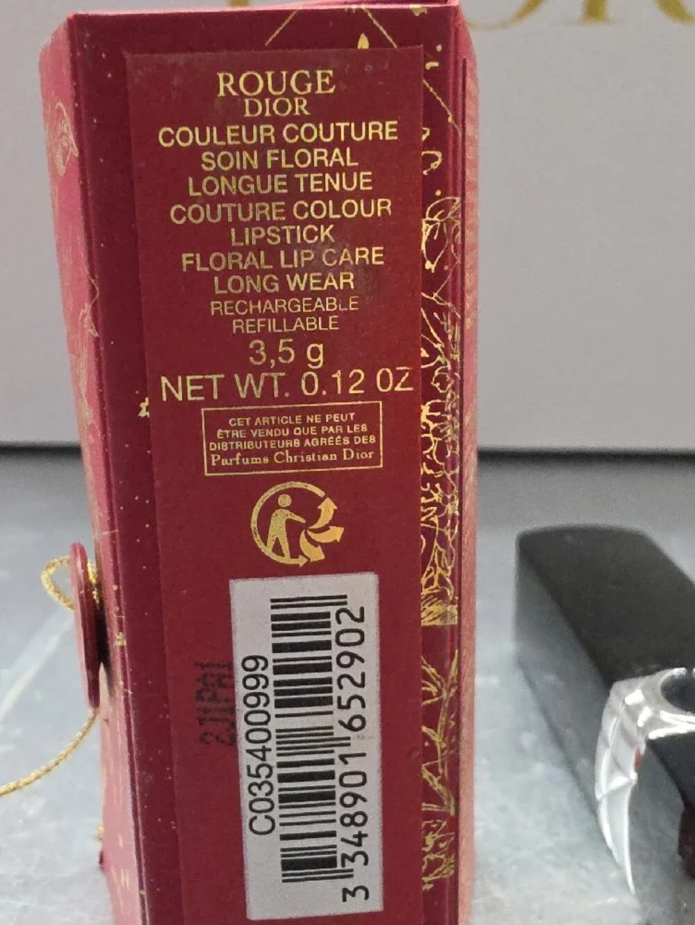 Dior Rouge 999 Matte Lipstick With Special Edition Lunar New Year Box
