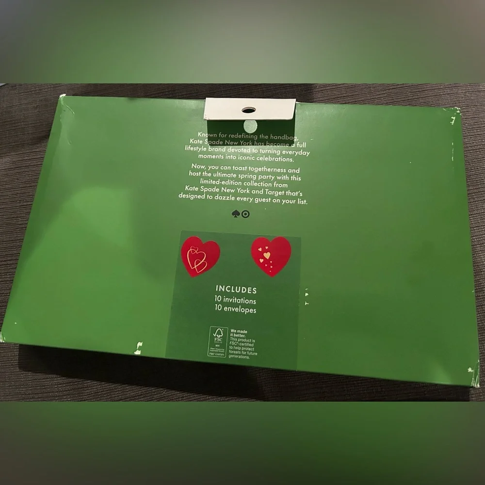 Kate Spade x Target Martini Party Invitations with Envelopes 20 piece Set