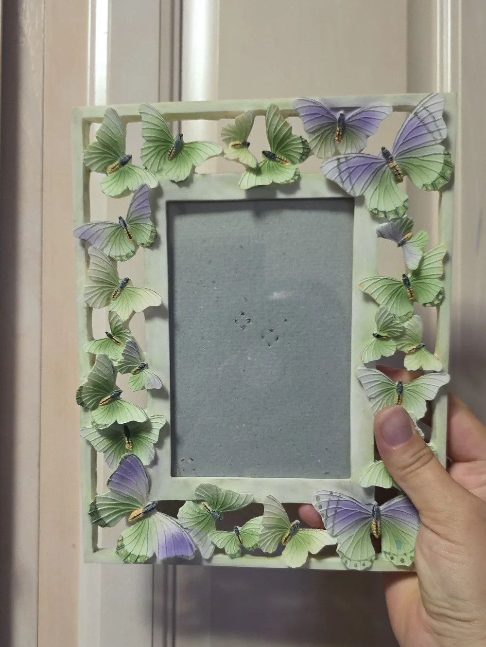 Butterfly Accent Picture Frame - Green and Lavender4×6