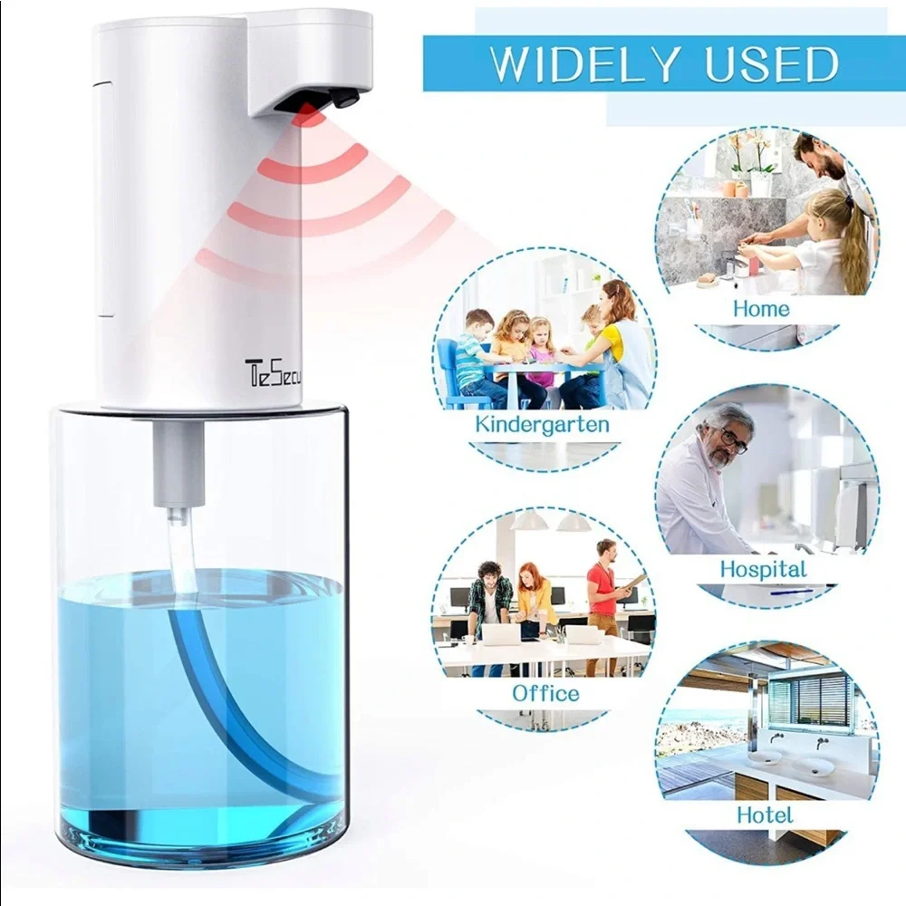 NEW! Touchless Soap Dispenser Automatic Foam Hands-Free Countertop Transparent