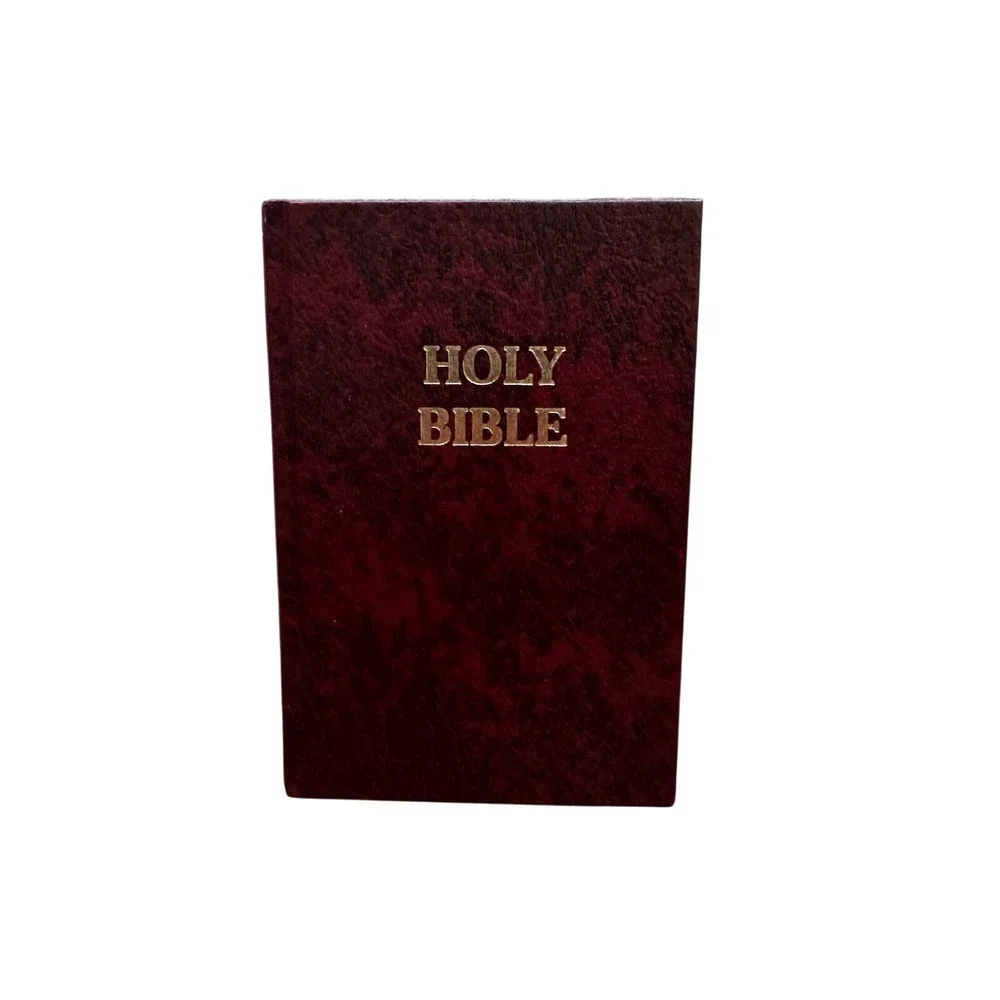 Holy Bible NAB School & Church Edition Catholic Burgundy Red Gold