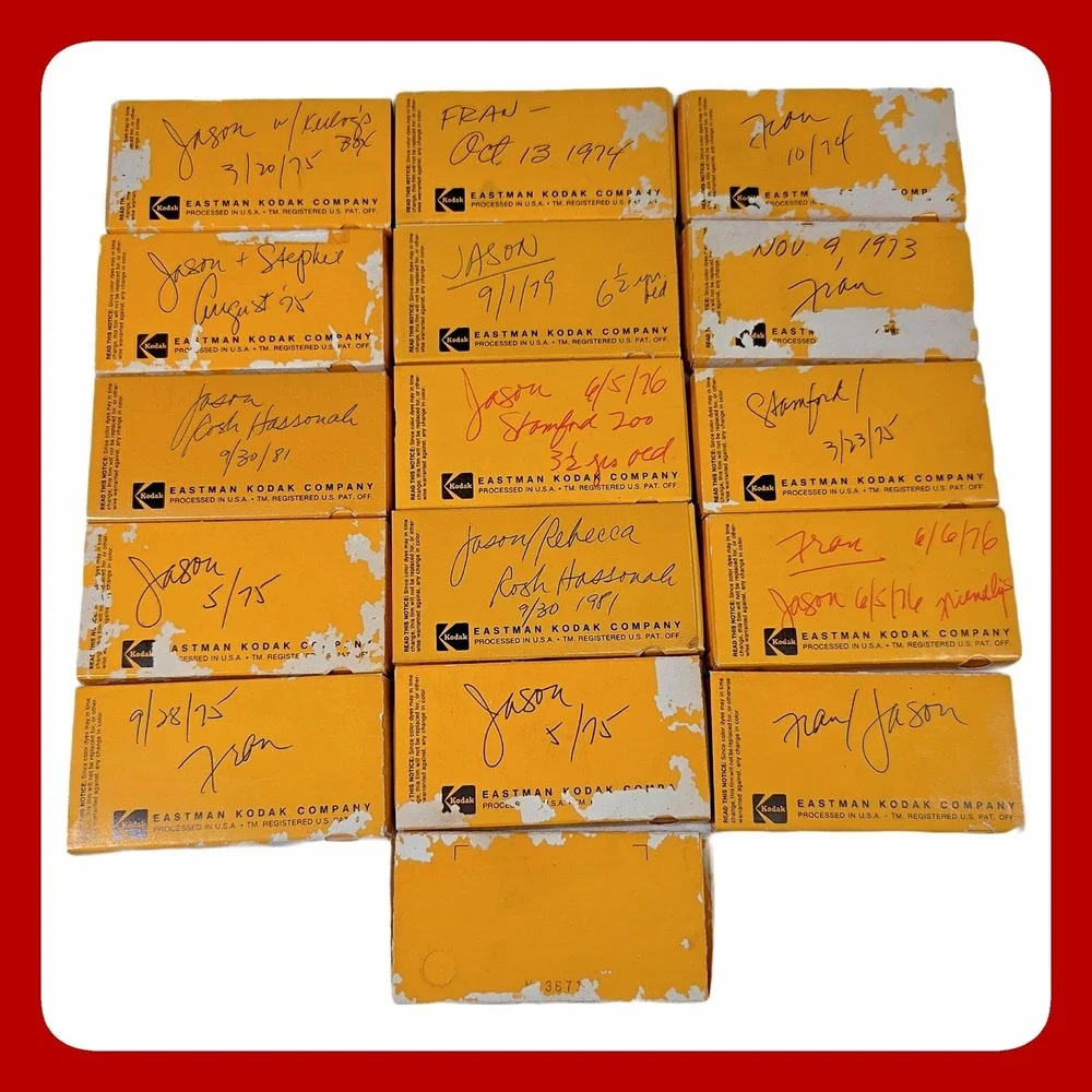 Vintage Kodak Film Slide Lot 1970s Found Footage Vernacular Photo Set