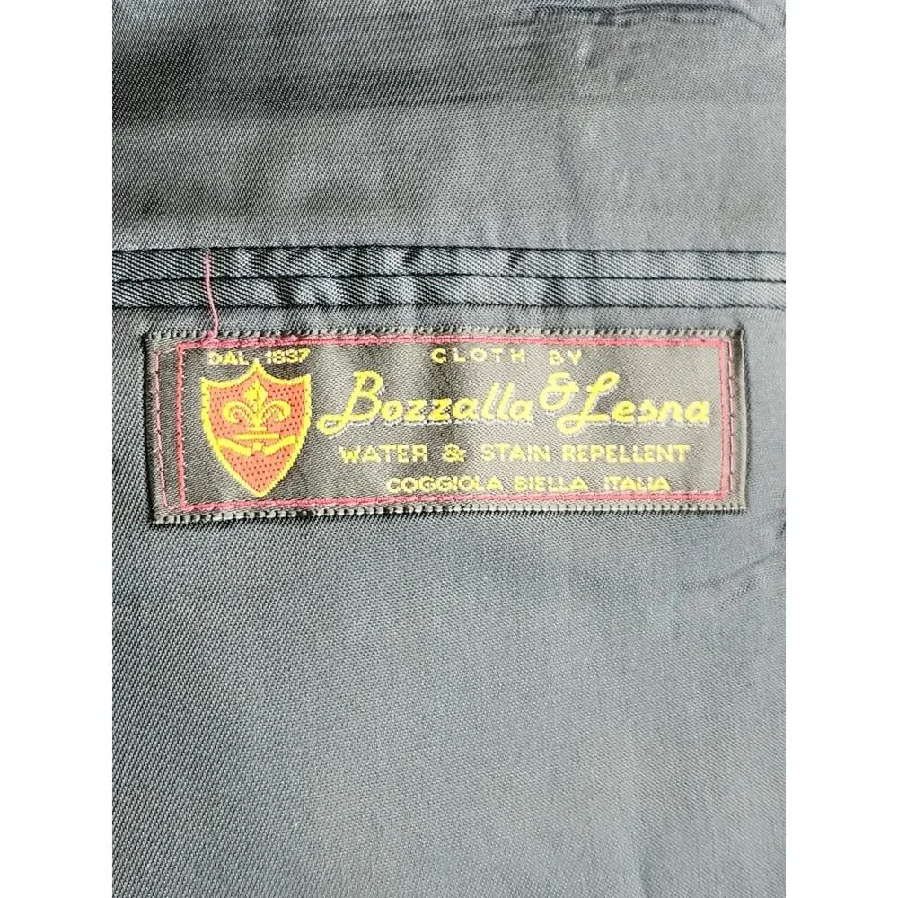 Nordstrom 40S Navy Blazer Gold‎ Buttons 100% Wool Italian Preppy Sport Coat