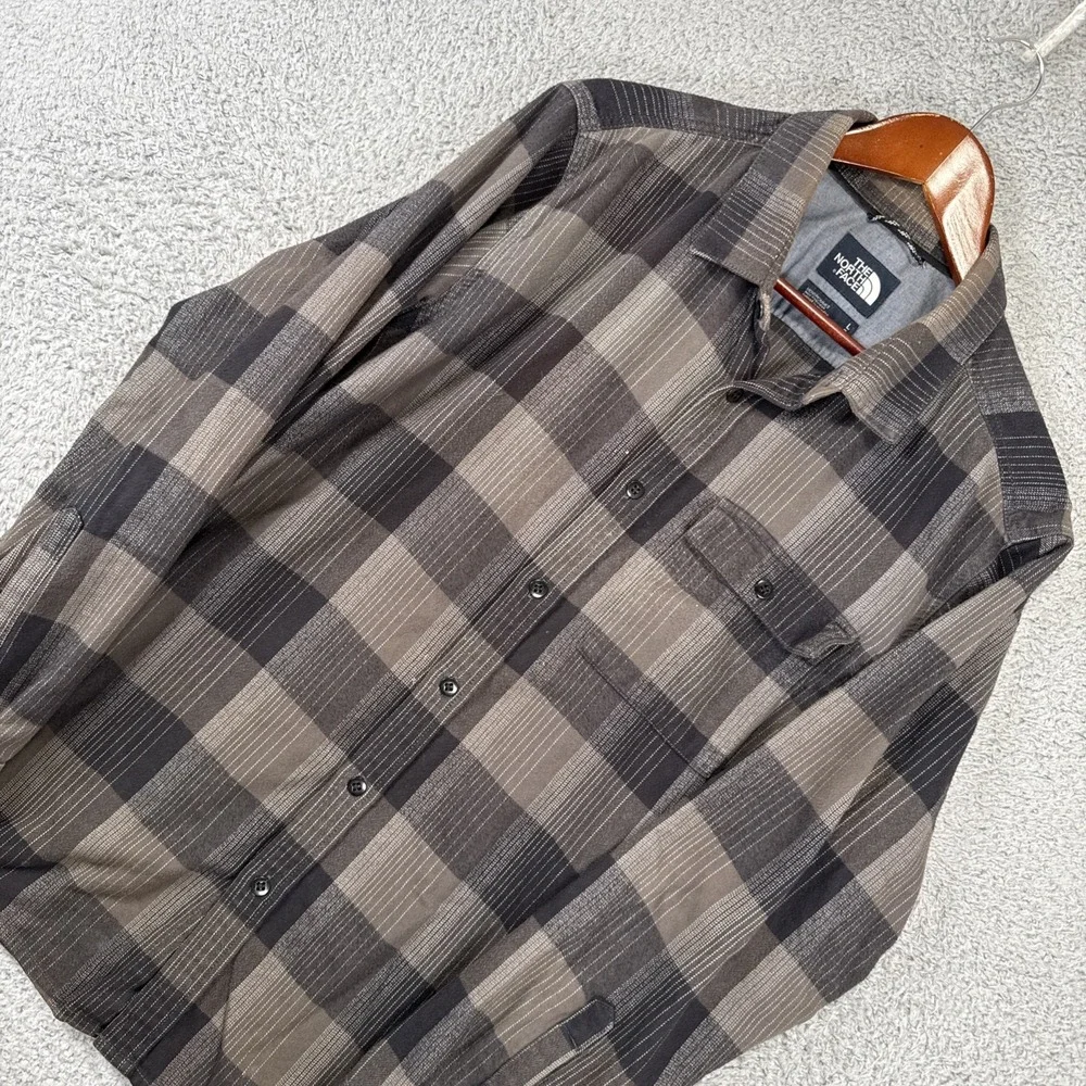 The North Face Men's Large Plaid Stayside Chamois Flannel Long‎ Sleeve Shirt