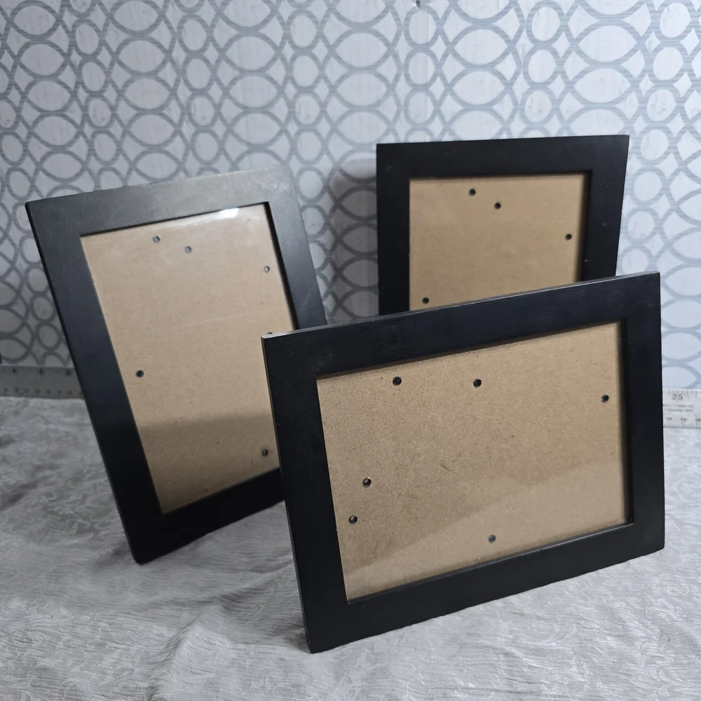 COMING SOON 3PC Modern Black Wood Gallery Wall Frames Minimalist Designer