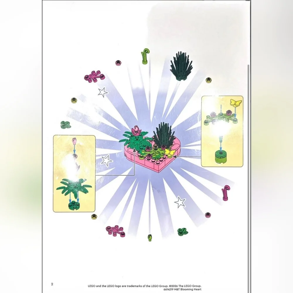 Lego botanical heart