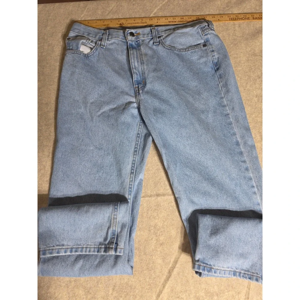 George Mens Regular Fit‎ Light Wash Blue Denim Jeans 34x30 GM08465