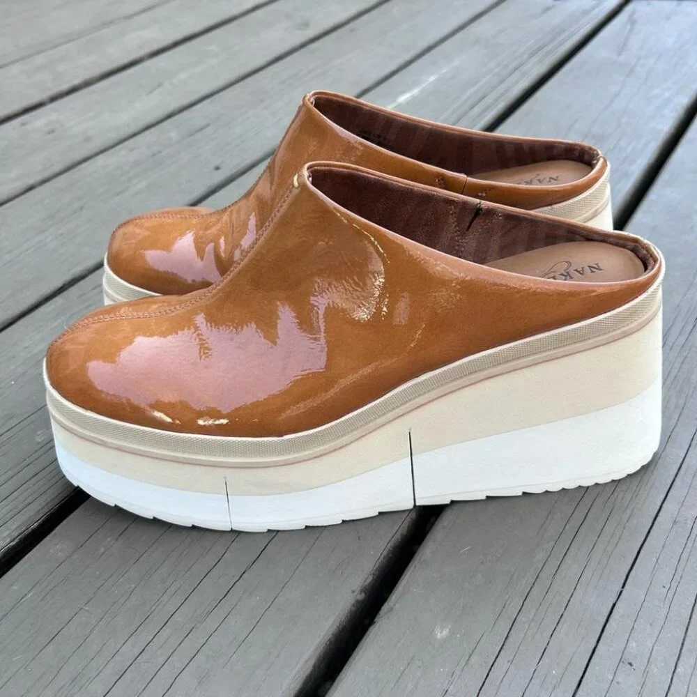 Naked Feet patent leather