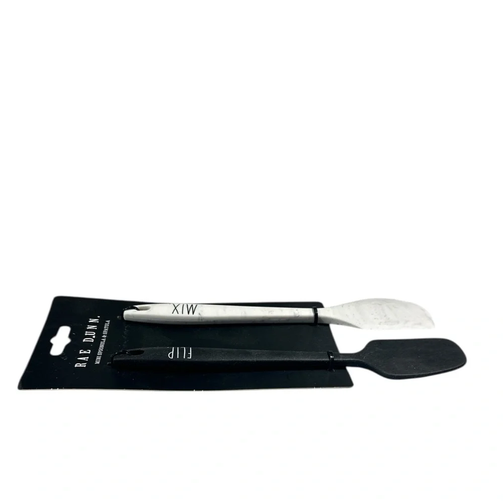 NEW Rae Dunn FLIP & MIX Mini Utensil 2pc Set