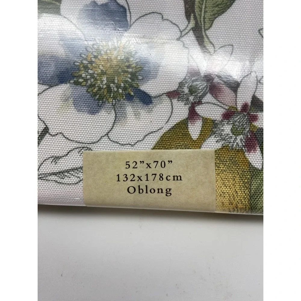 New Benson Mills Tablecloth Limona Lemons Oblong 52