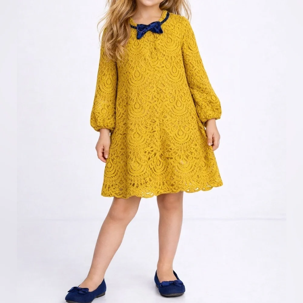 OshKosh B’Gosh Mustard Lace Dress. Size 5t. Great Condition. HTF