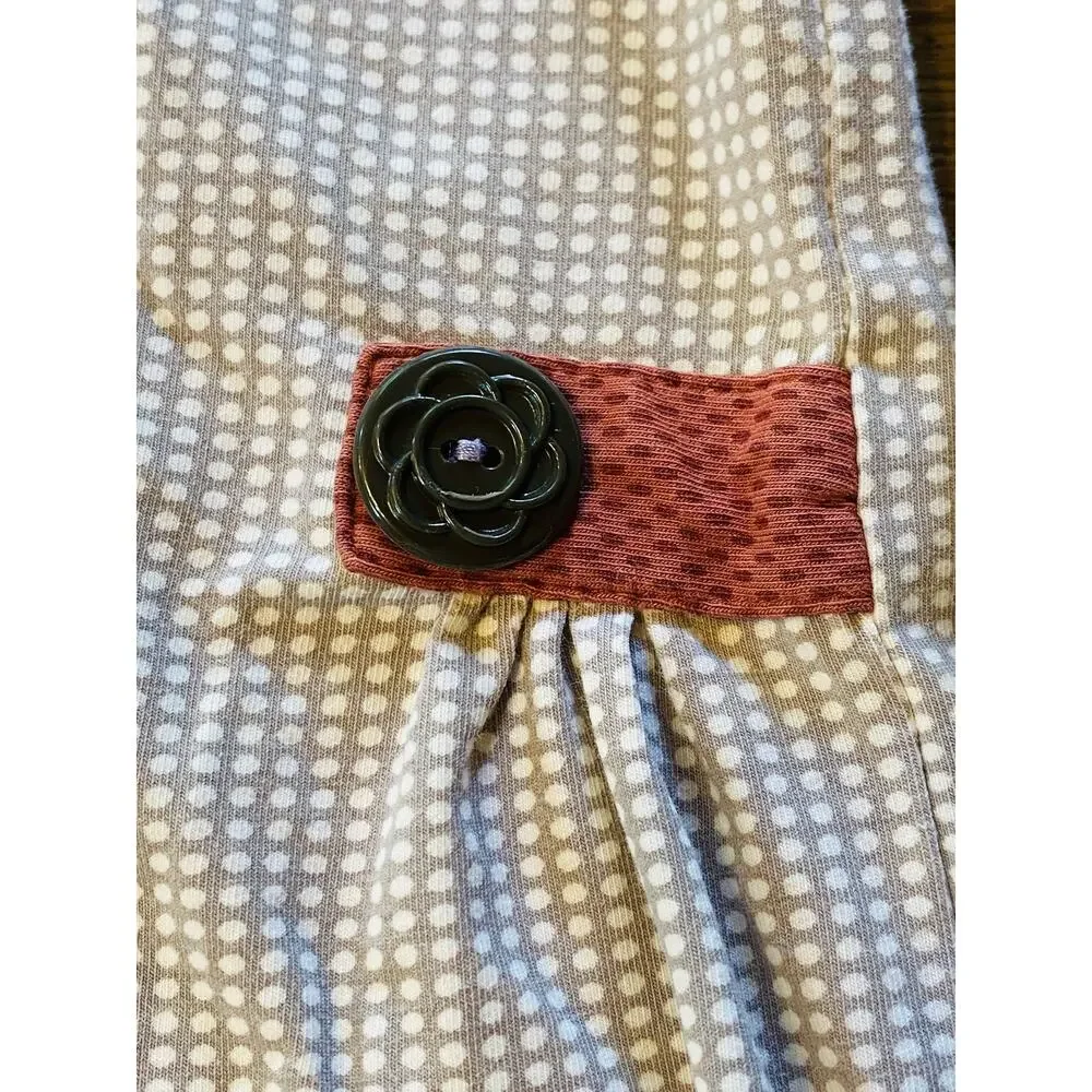 Matilda Jane Shirt Girls 8 Happy Fall Ya'll Long Sleeve Button Detail Floral