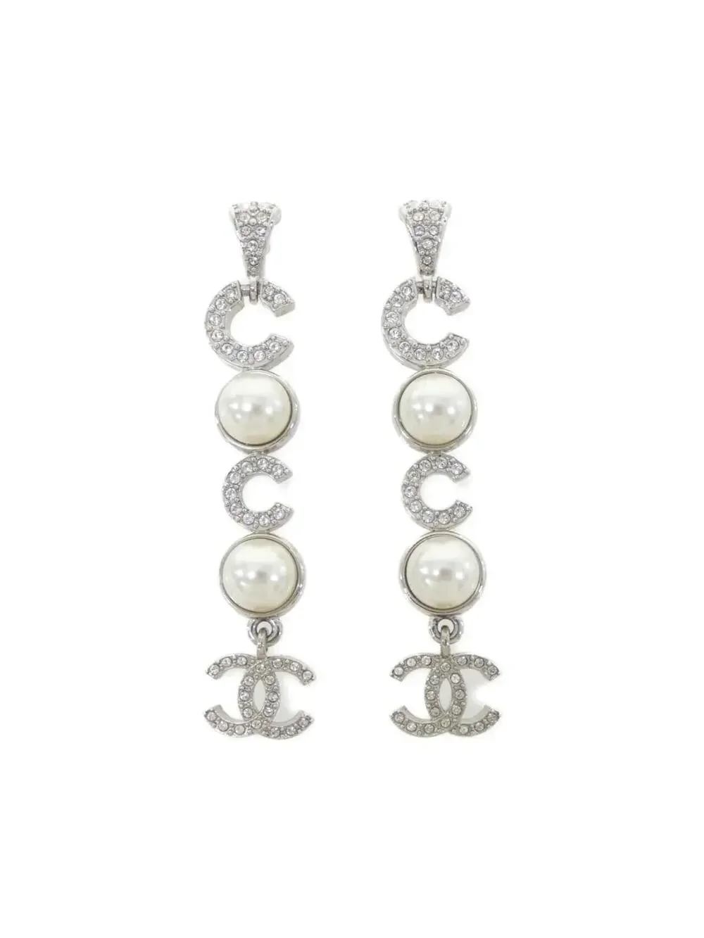 Chanel Earrings Silver-Tone Metal #287967C14B