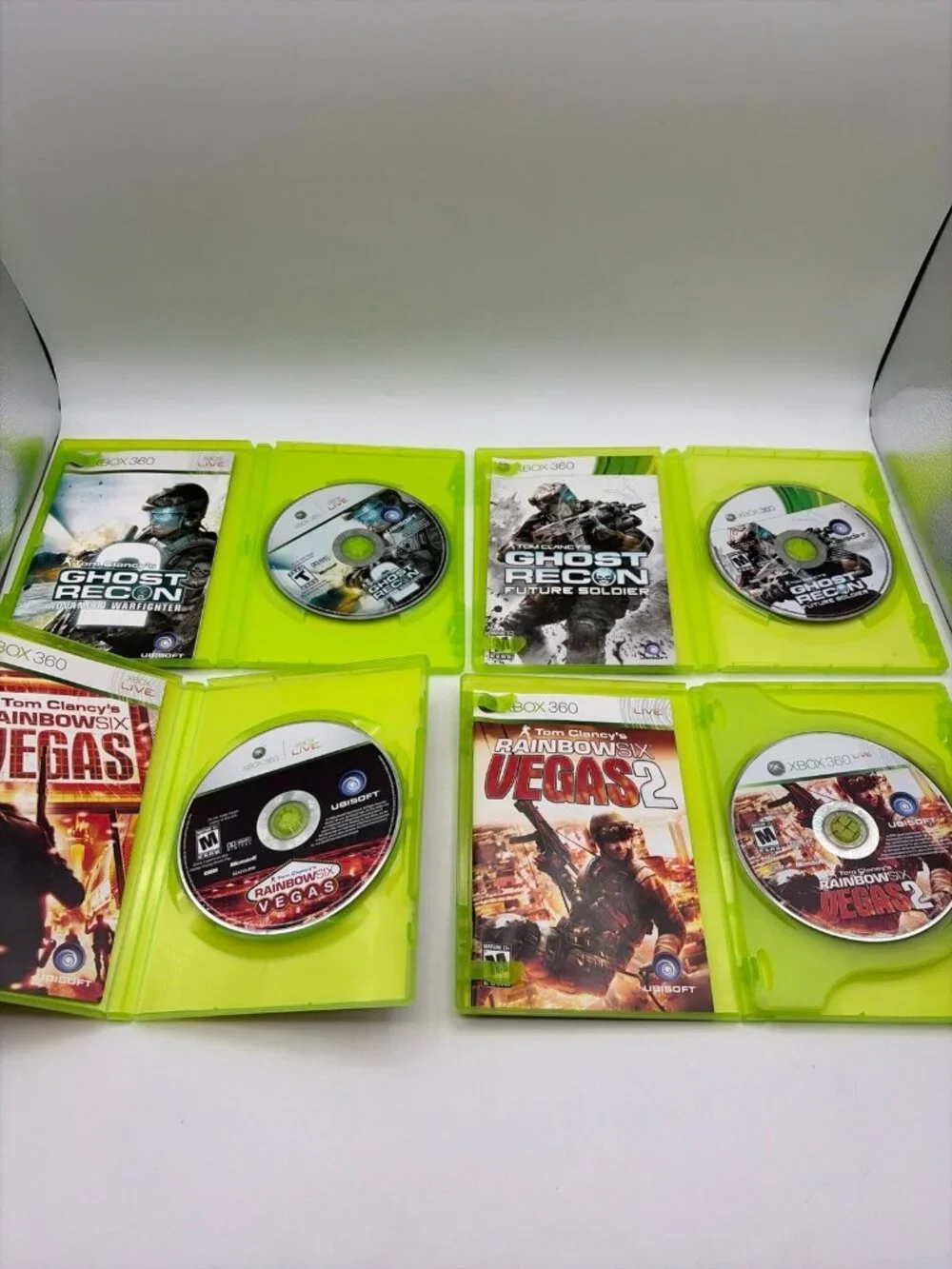Tom Clancy Xbox 360 Ghost Recon Advanced Warfighter Future Soldier Rainbow 6