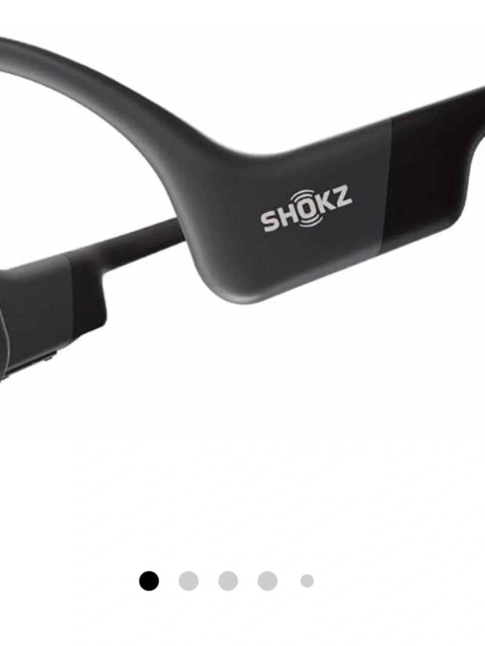 Black Open-Ear Bone Conduction Wireless Headphones