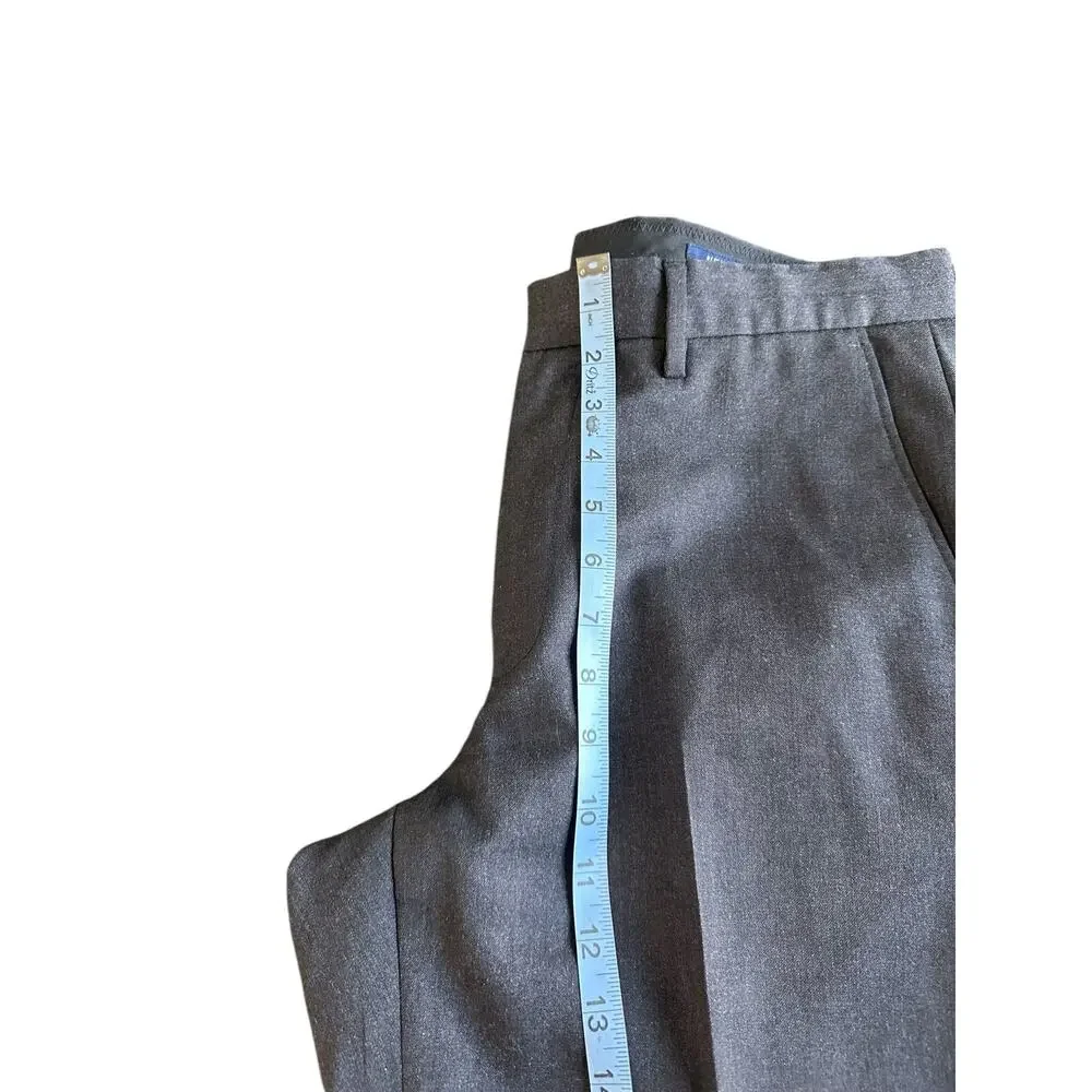 J.Crew Men's Charcoal Gray Work Bedford Straight Leg Dress Pants Size 33‎ x 32