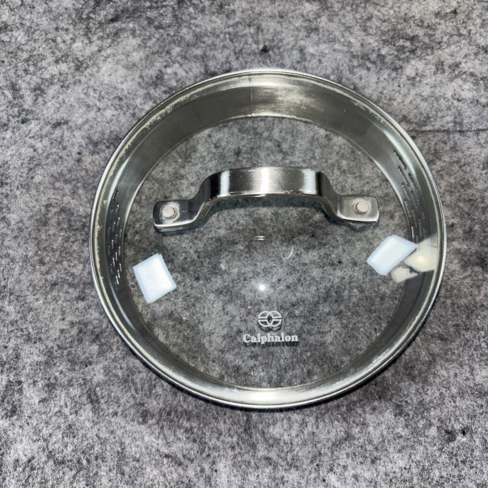 Calphalon Saucepan Glass Pot Lid Stainless Drain Vented Sides‎ 6.5